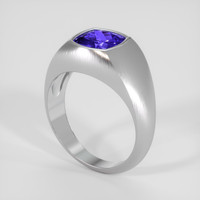 2.84 Ct. Violetish Blue Tanzanite Ring, 10K White Gold 2
