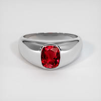 1.64 Ct. Ruby Ring, 14K White Gold 1