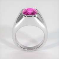 5.12 Ct. Purplish Pink Sapphire Ring, 18K White Gold 3