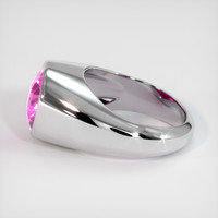 5.12 Ct. Purplish Pink Sapphire Ring, 18K White Gold 4