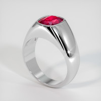 2.02 Ct. Ruby Ring, 18K White Gold 2