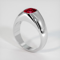 1.64 Ct. Ruby Ring, 18K White Gold 2