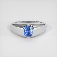 1.57 Ct. Sapphire Ring, 18K White Gold 1