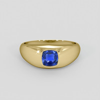 1.15 Ct. Blue Sapphire Ring, 10K Yellow Gold 1