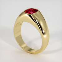 1.64 Ct. Ruby Ring, 14K Yellow Gold 2