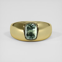 1.42 Ct. Green Sapphire Ring, 14K Yellow Gold 1