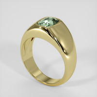 1.42 Ct. Green Sapphire Ring, 14K Yellow Gold 2