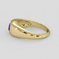 1.15 Ct. Blue Sapphire Ring, 18K Yellow Gold 4