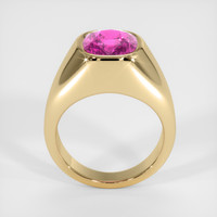 5.12 Ct. Purplish Pink Sapphire Ring, 18K Yellow Gold 3