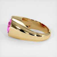 5.12 Ct. Purplish Pink Sapphire Ring, 18K Yellow Gold 4