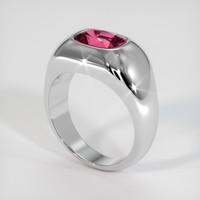 2.09 Ct. Gemstone Ring, Platinum 950 2