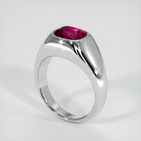 2.92 Ct. Ruby Ring, Platinum 950 2