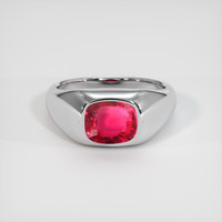 2.02 Ct. Ruby Ring, Platinum 950 1