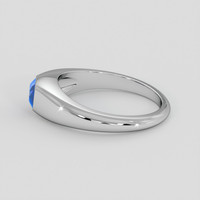0.82 Ct. Blue Sapphire Ring, Platinum 950 4