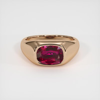 2.77 Ct. Ruby Ring, 14K Rose Gold 1