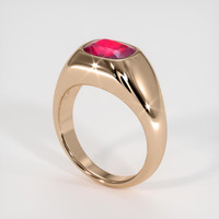 2.02 Ct. Ruby Ring, 14K Rose Gold 2