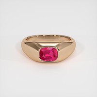 1.70 Ct. Ruby Ring, 14K Rose Gold 1