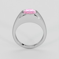 3.04 Ct. Pink Sapphire Ring, 10K White Gold 3