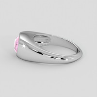 3.04 Ct. Pink Sapphire Ring, 14K White Gold 4