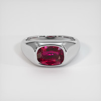2.77 Ct. Ruby Ring, 14K White Gold 1