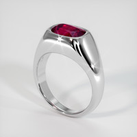 2.77 Ct. Ruby Ring, 14K White Gold 2