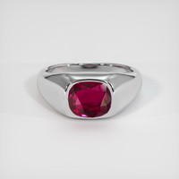 2.92 Ct. Ruby Ring, 14K White Gold 1