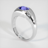 3.51 Ct. Sapphire Ring, 14K White Gold 2