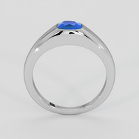 0.82 Ct. Blue Sapphire Ring, 14K White Gold 3