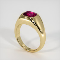2.92 Ct. Ruby Ring, 14K Yellow Gold 2