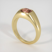 4.03 Ct. Padparadscha Sapphire Ring, 14K Yellow Gold 2