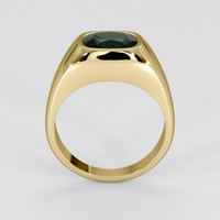 2.03 Ct. Bluish Green Sapphire Ring, 14K Yellow Gold 3