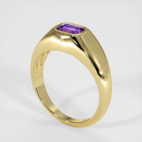 1.51 Ct. Purple Sapphire Ring, 14K Yellow Gold 2