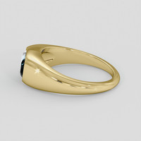 2.55 Ct. Greenish Blue Sapphire Ring, 14K Yellow Gold 4