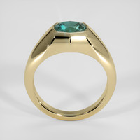1.43 Ct. Bluish Green Sapphire Ring, 14K Yellow Gold 3