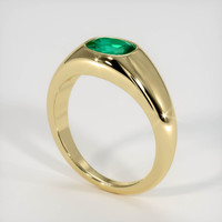 1.32 Ct. Emerald Ring, 18K Yellow Gold 2