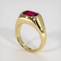2.77 Ct. Ruby Ring, 18K Yellow Gold 2