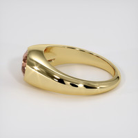 4.03 Ct. Padparadscha Sapphire Ring, 18K Yellow Gold 4