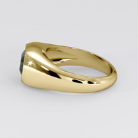 2.03 Ct. Bluish Green Sapphire Ring, 18K Yellow Gold 4