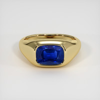 3.34 Ct. Sapphire Ring, 18K Yellow Gold 1