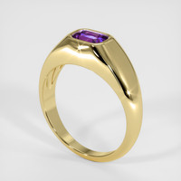 1.51 Ct. Purple Sapphire Ring, 18K Yellow Gold 2