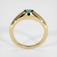 0.66 Ct. Bluish Green Sapphire Ring, 18K Yellow Gold 3