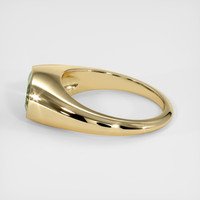 2.28 Ct. Yellowish Green Sapphire Ring, 18K Yellow Gold 4