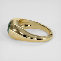 1.43 Ct. Bluish Green Sapphire Ring, 18K Yellow Gold 4