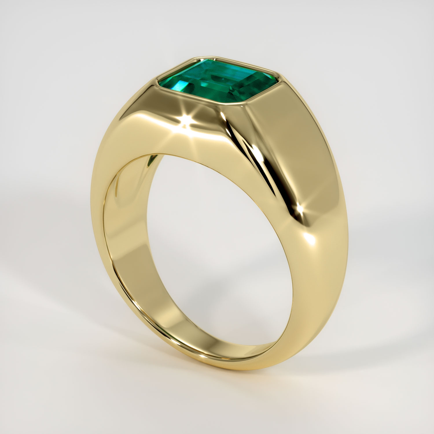 Gents on sale emerald ring