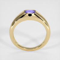 0.80 Ct. Purple Sapphire Ring, 18K Yellow Gold 3
