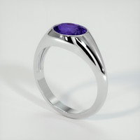 3.04 Ct. Bluish Purple Sapphire Ring, Platinum 950 2