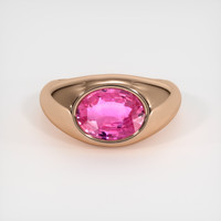 2.51 Ct. Sapphire Ring, 18K Rose Gold 1