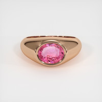 2.02 Ct. Padparadscha Sapphire Ring, 18K Rose Gold 1