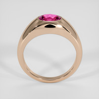 1.00 Ct. Purplish Pink Sapphire Ring, 18K Rose Gold 3