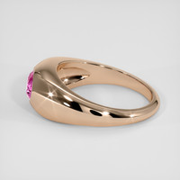 1.00 Ct. Purplish Pink Sapphire Ring, 18K Rose Gold 4